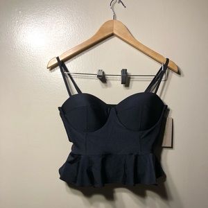 Albion fit peplum swimsuit tank top size medium
